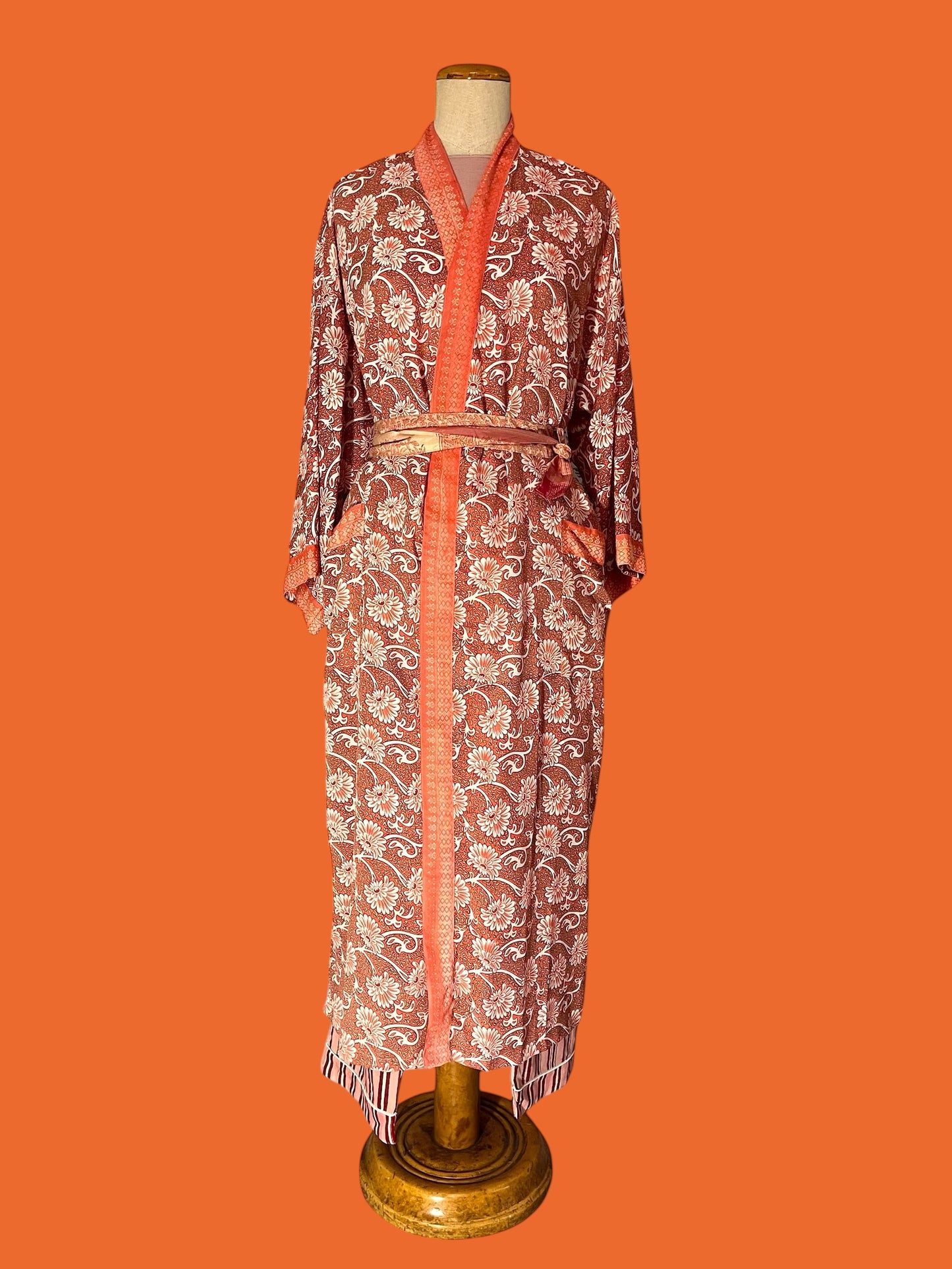 Long silk kimono