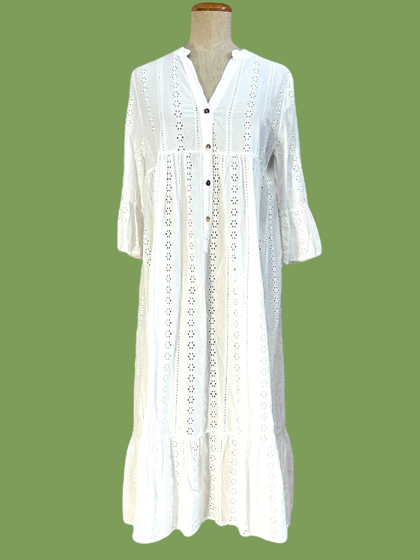 Midi dress Sangallo cotton