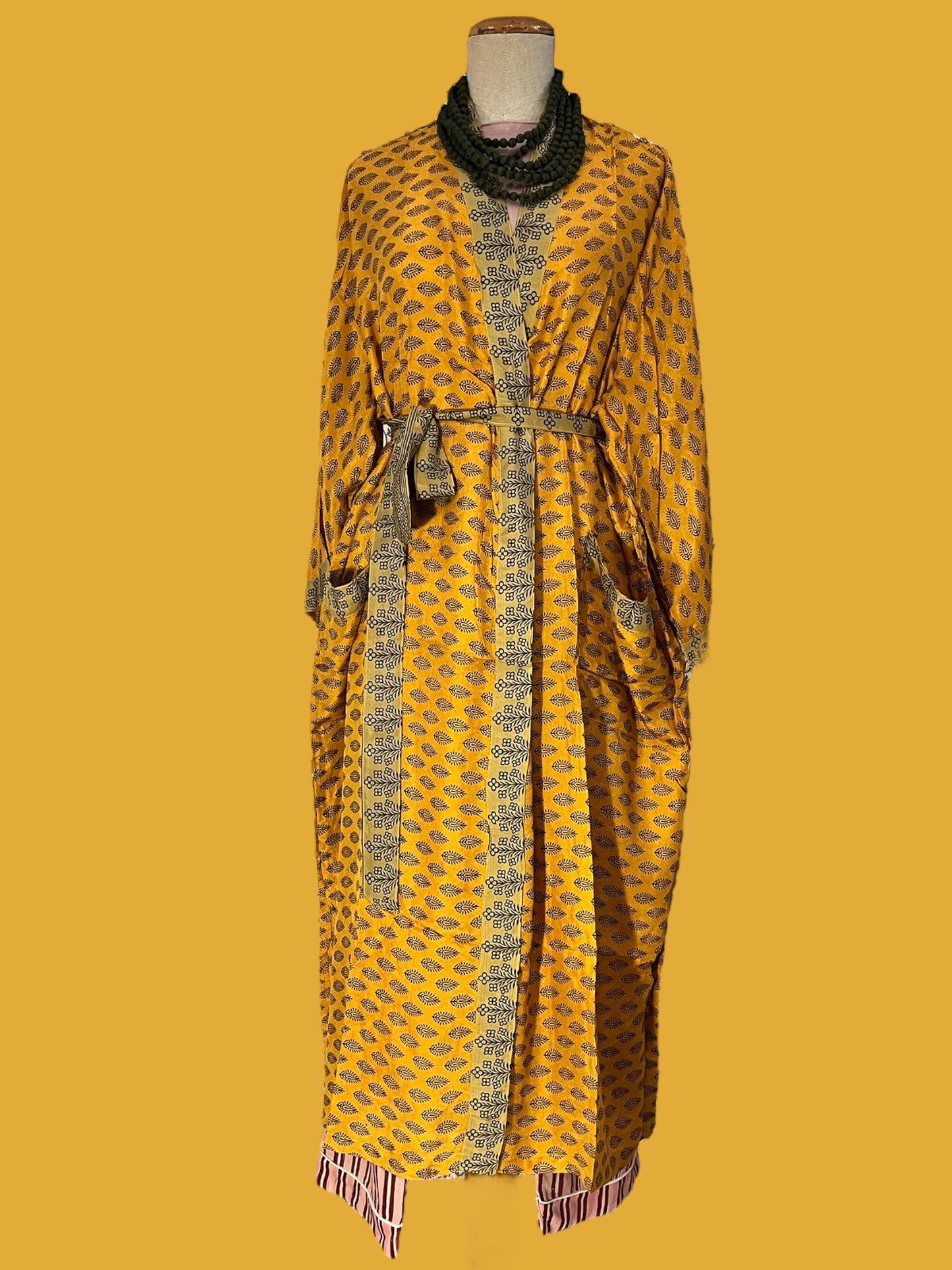 Long silk kimono