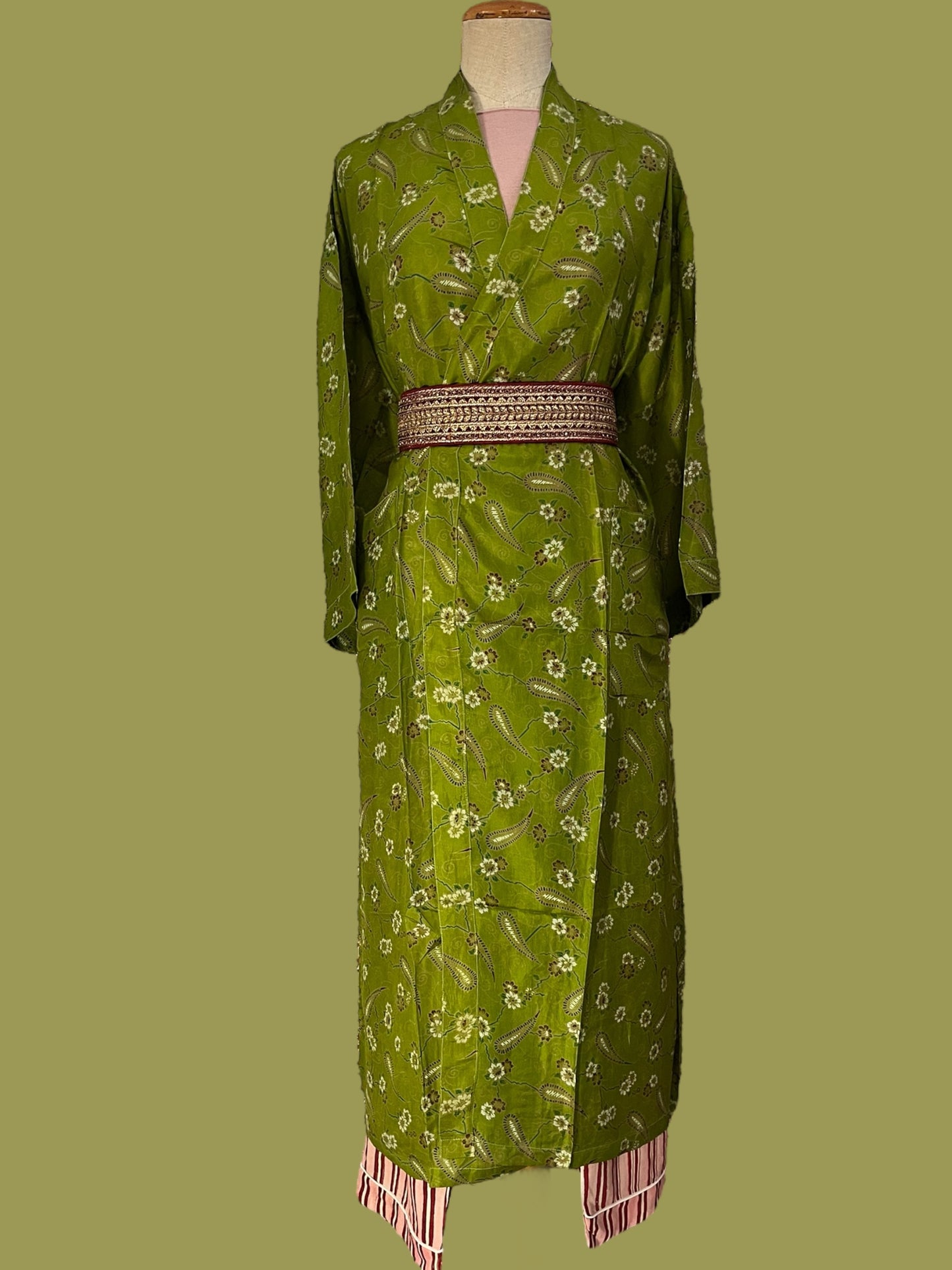 Long silk kimono