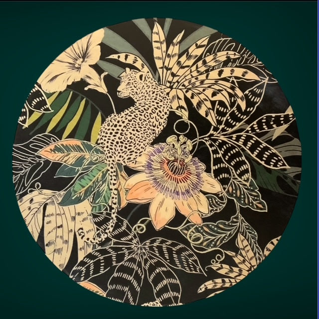 Wood printed placemat