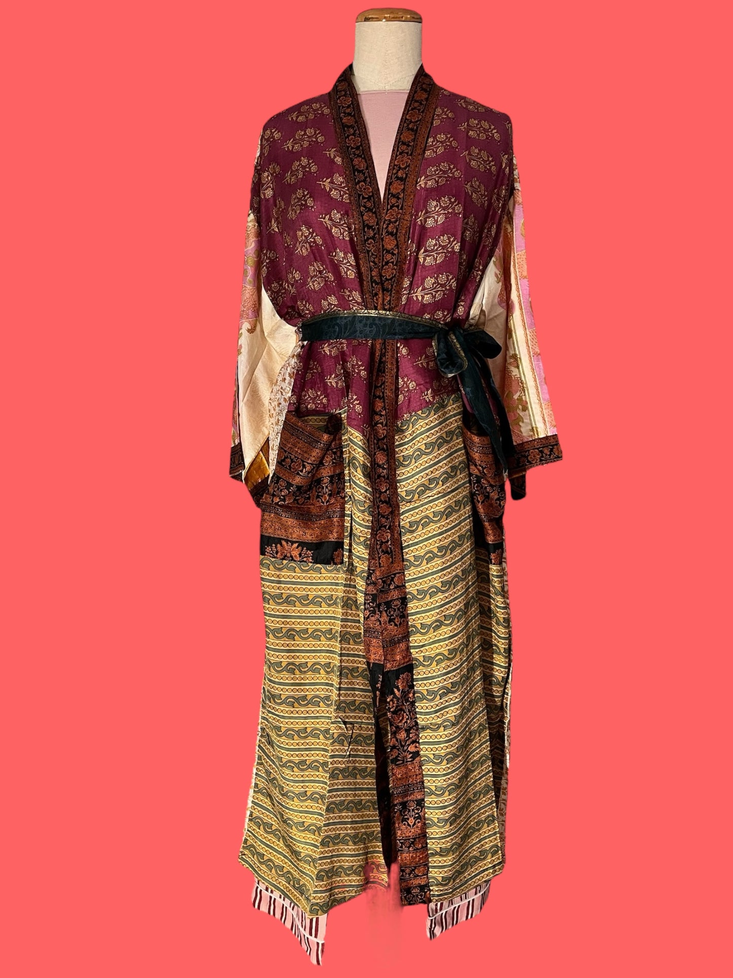 Long silk kimono