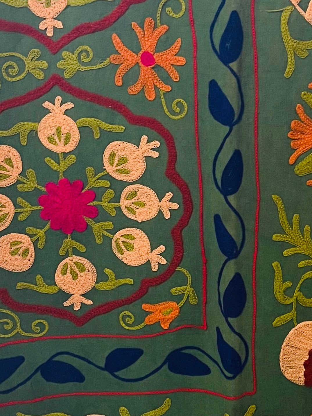 Embroidered Suzani tablecloth/bedspread 250cmx155cm