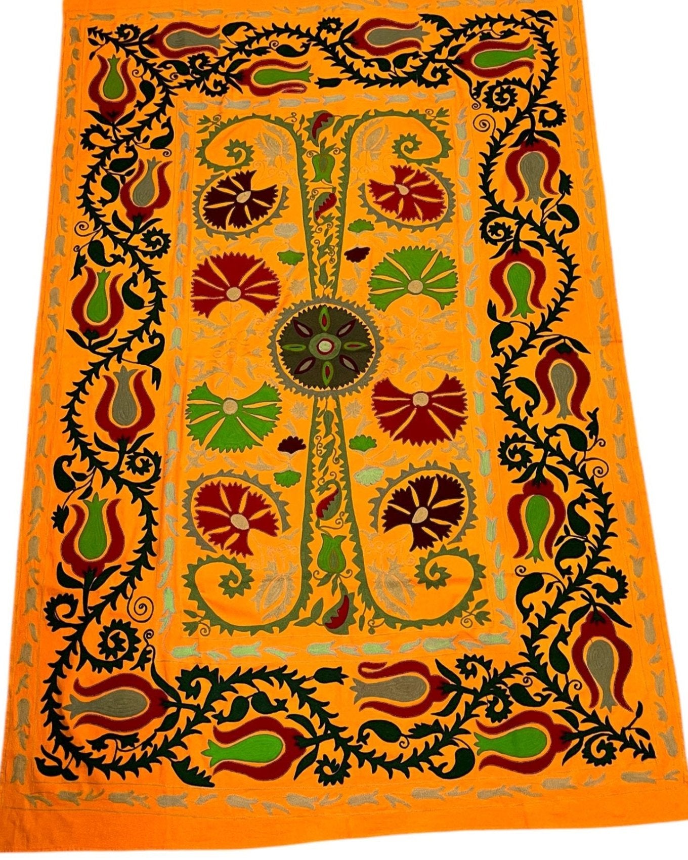 Embroidered Suzani tablecloth/bedspread