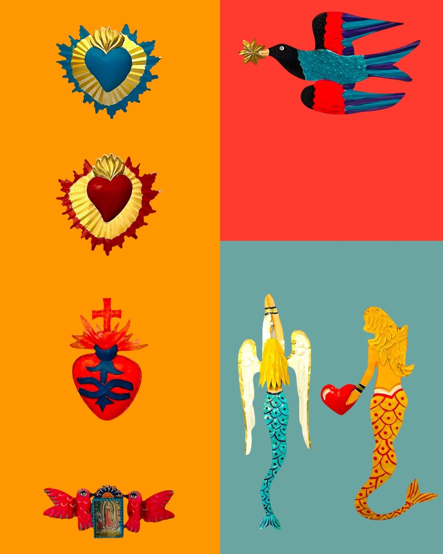 Ex votive tin decoration