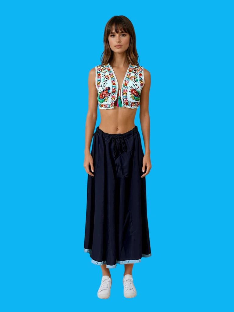 Cotton palazzo pants