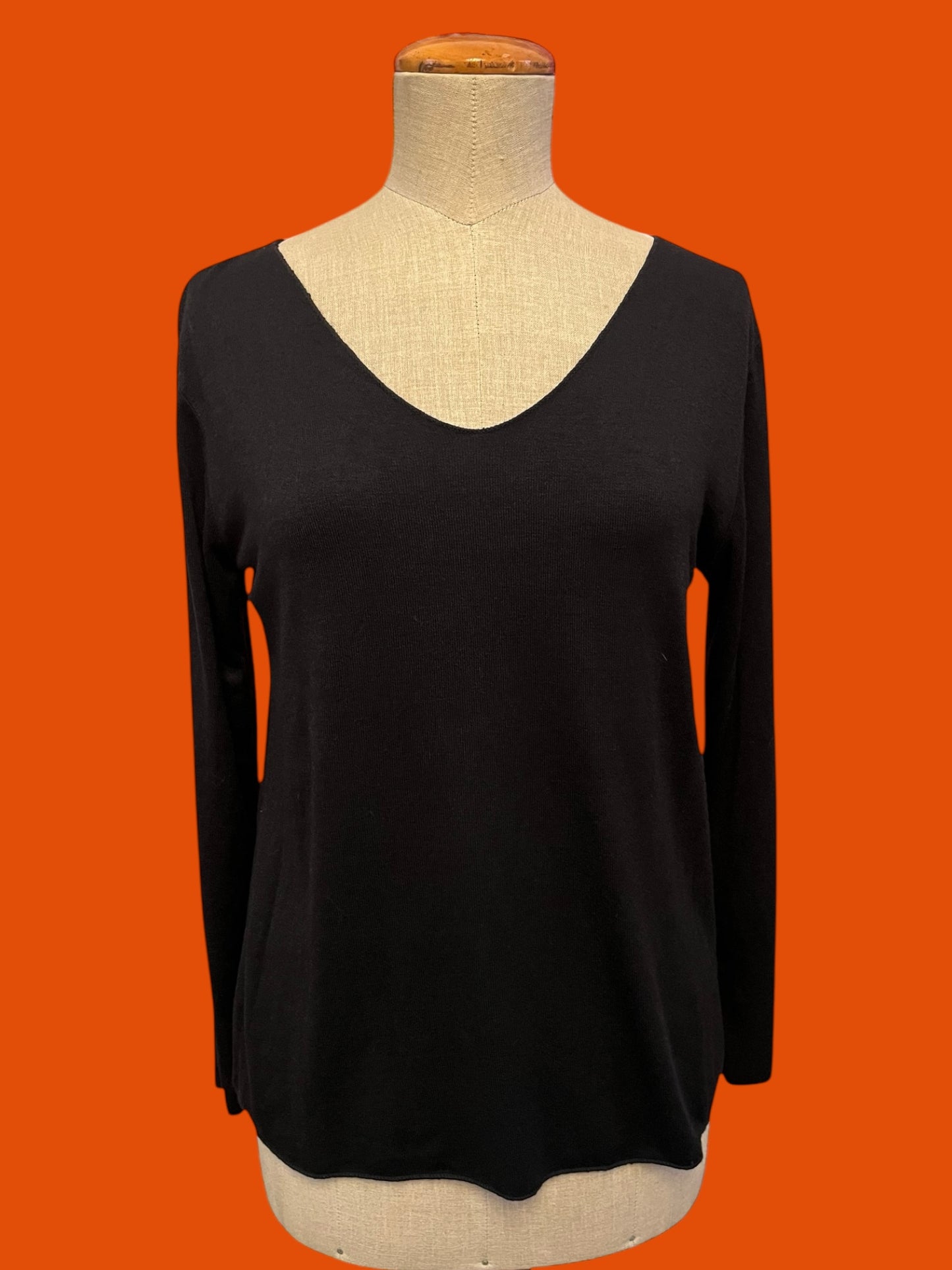 Cotton and silk sweater, slim fit